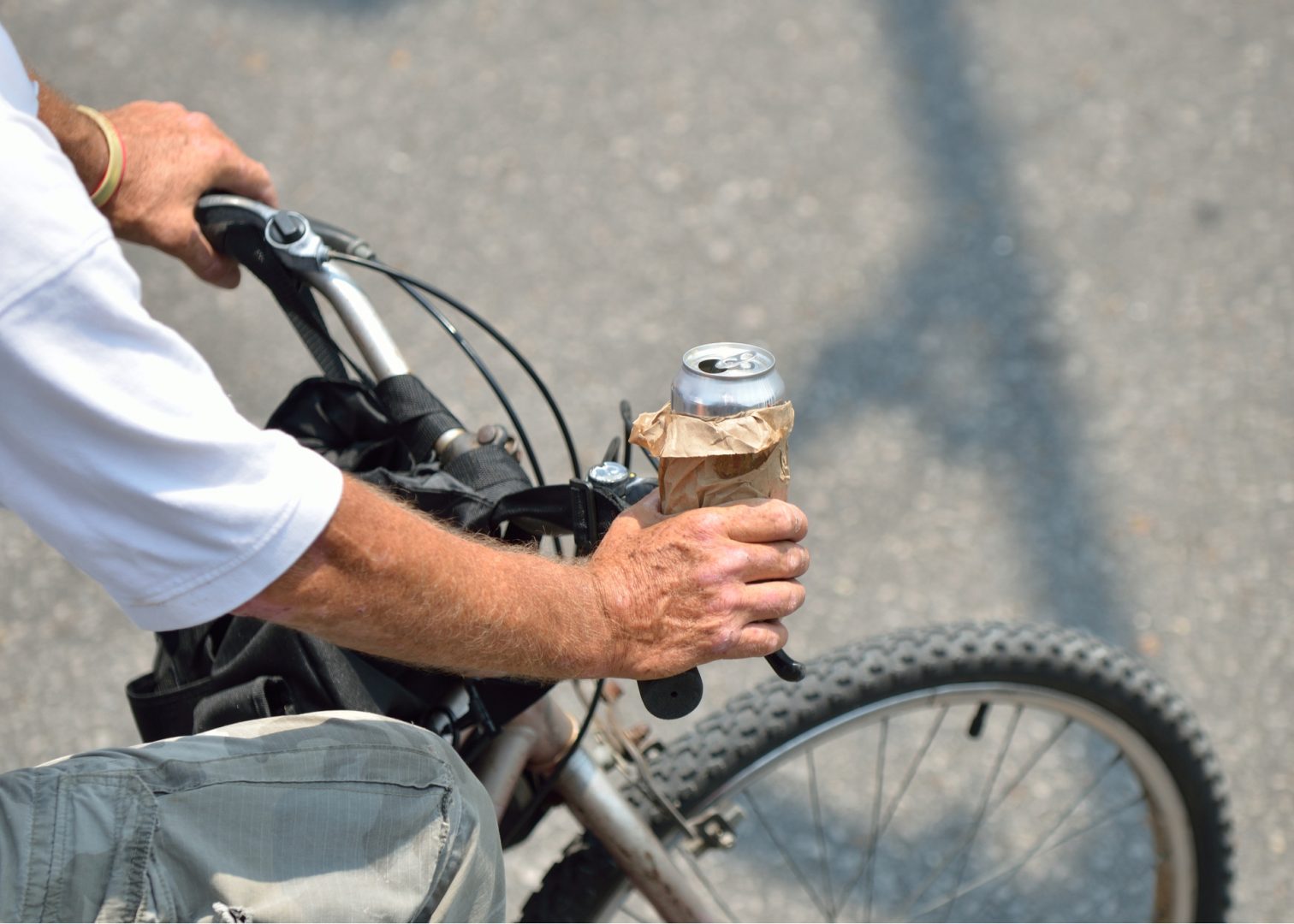 Man Drinking While Riding Bicycle In Dallas Texas Could Be Arrested