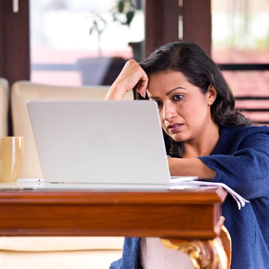 Woman Looks up bail amount online